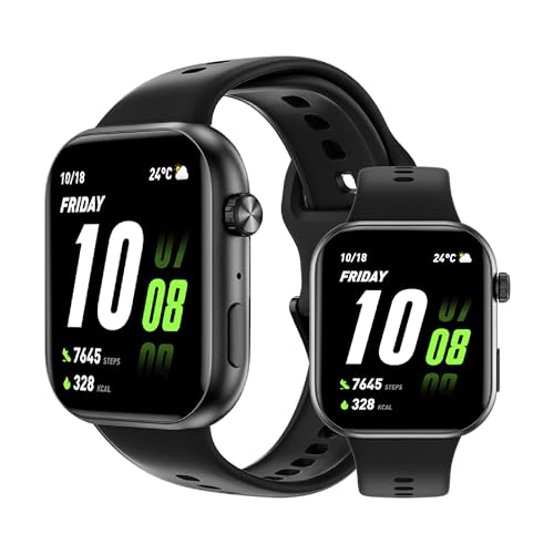 Image of HONOR Choice Watch 2i Smartwatch, 1.85″ AMOLED Display, 14-Day Battery, Bluetooth Calling, Heart Rate & SpO₂ Monitoring, 109 Sports Modes, IP68 Water-Resistant, Android & iOS, Black