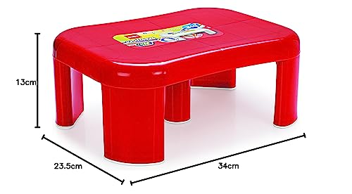 Image of Cello Endura Tuff Plastic Seat Stool, Small, Red