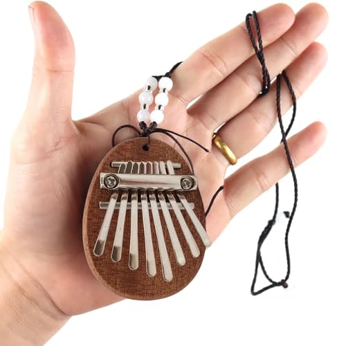 WUQIMUSC Kalimba 8 Key with Instruction Book and box Mini Finger Thumb Piano for adults Marimba Portable Musical Instrument