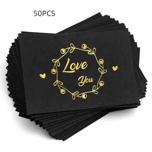 outerunner Scratch Off Message Card Set with Box – DIY Surprise Reveal Card, Write Your Own Message, Fun Personalized Gift for Couples, Birthdays, Anniversaries & Special Moments — view 5