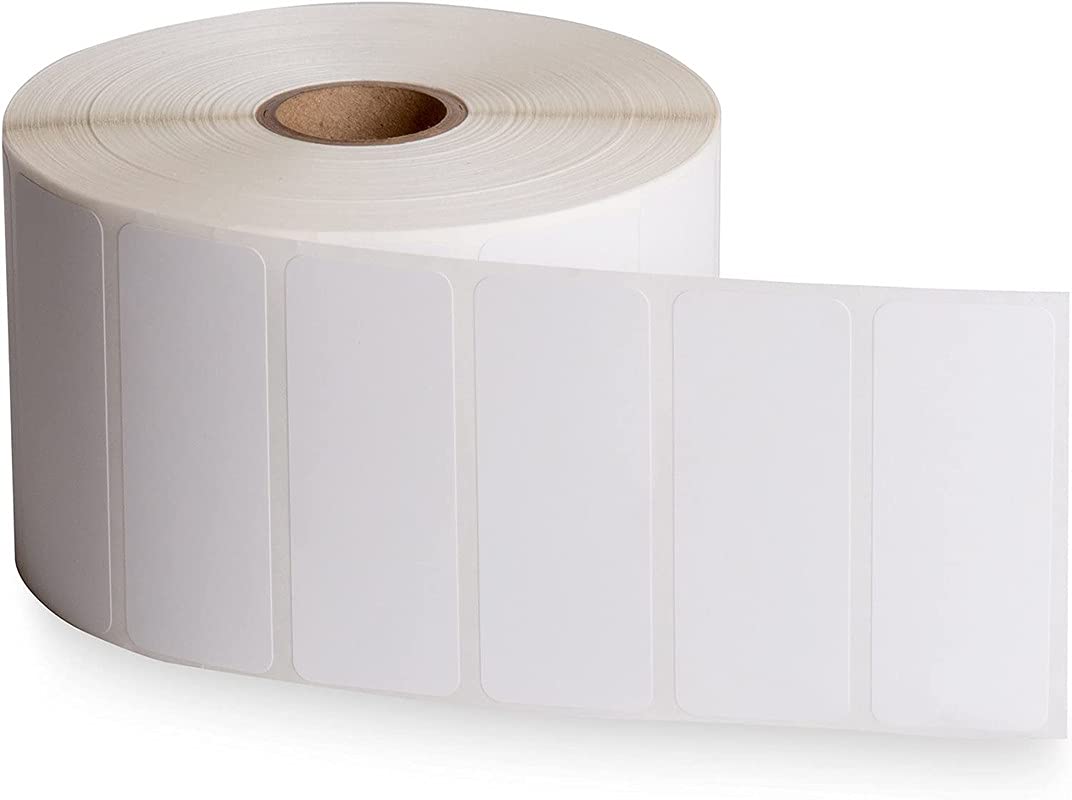 CAS 2.3 x 3.6 Direct Thermal Barcode Label Sticker -2.3 x 3.6 inches -58mm x 90mm, 500 Label Per Roll - Pack of 1 -White Self Adhesive Sticker for Printing Barcode Labels.