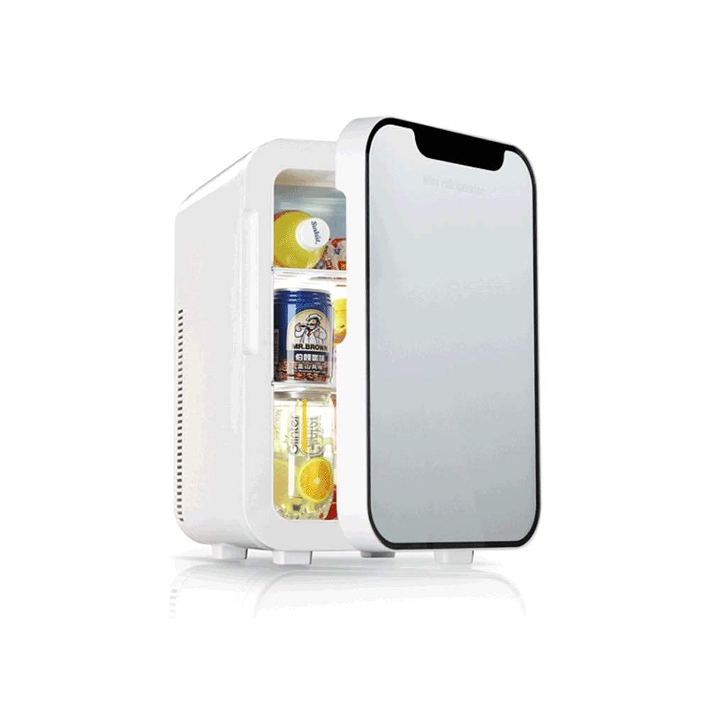 NOALED Mini refrigerador, refrigeración Compresor de 20 litros Mini refrigerador pequeño Dormitorio con mini refrigerador para automóvil pequeño Alquiler de casa rodante Duración de doble propósito