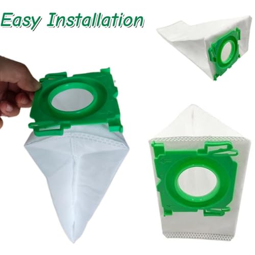 Image of 10-Pack 5093AM Vacuum Bags for SEBO Airbelt X /C /370 Series Upright Vacuums, 4-Layer Ultra Filterbox with Caps #5093AM Vacuum Cleaner Bags 10PCS