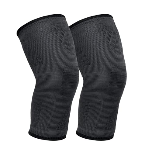 Evapure Knee Support Brace 2 Pack, Great Support & Full protection, Pain Relief, Injury Recovery, Anti-slip System, Suitable for Various Sports (M)