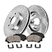 Callahan CDS02019 FRONT 318.77 mm Premium D/S 6 Lug [2] Brake Disc Rotors + [4] Ceramic Brake Pads + Hardware