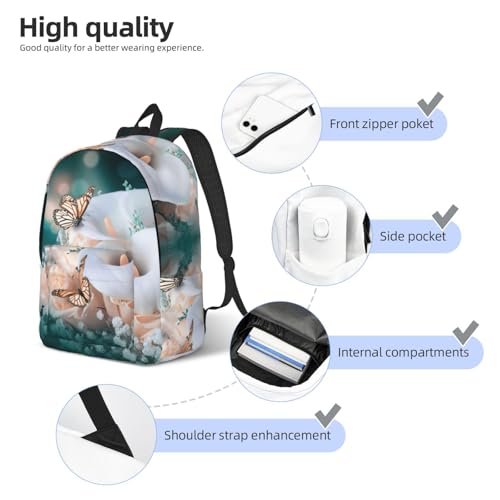 Sac d'infirmière multifonction avec motif papillon pour protéger son PC - 5
