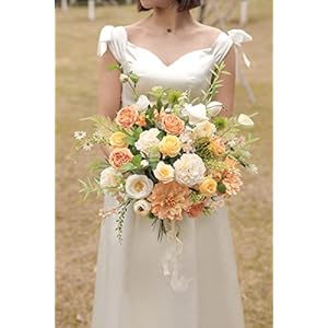 Alternative view of YYHUAWU Künstliche Blumen, Kombi-Box, Farbverlauf, Blumenblatt mit Stielen für DIY, Hochzeit, Blumensträuße, Tafelaufsätze, Babyparty, Party, Heimdekoration