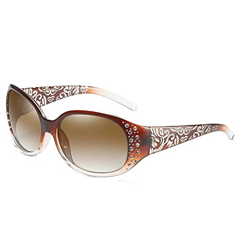 Lunettes de soleil polarisées femmes anti-éblouissement conduite et voyage strass chic
