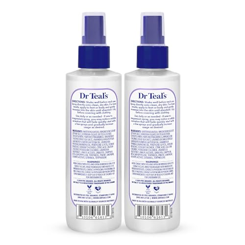 Dr Teal's Magnesium Lavender Spray with Natural Dead Sea Salt, 8 fl oz (Pack of 2) - image 2