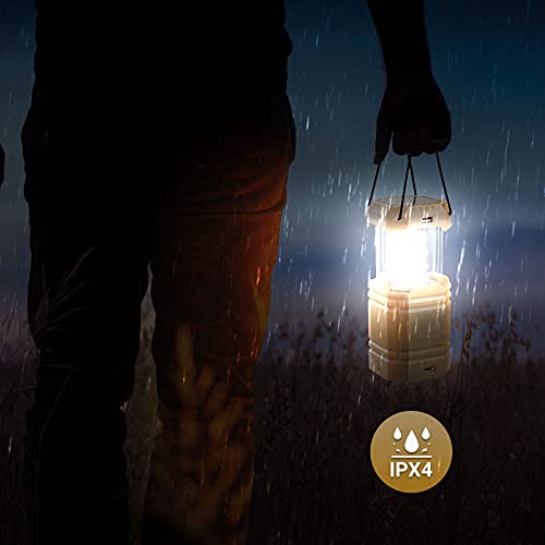 Solar Camping Lantern, Portable Ultra Bright LED Flashlight, 30-35 Hours Long Playtime, USB Charger and Power Bank, Easy to Use, Electronic Lantern for Hiking, Reading, Emergency - Image 7