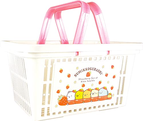 ティーズファクトリー キャラバスケット 小物入れ 24.9×18×13cm すみっコぐらし いちごフェア SG-5522955IF