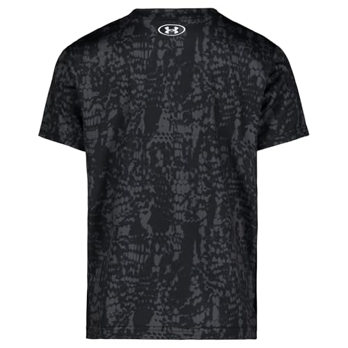 Image of Under Armour Boys' Short Sleeve Logo Graphic T-Shirt, Lightweight & Breathable, Relaxed Fit