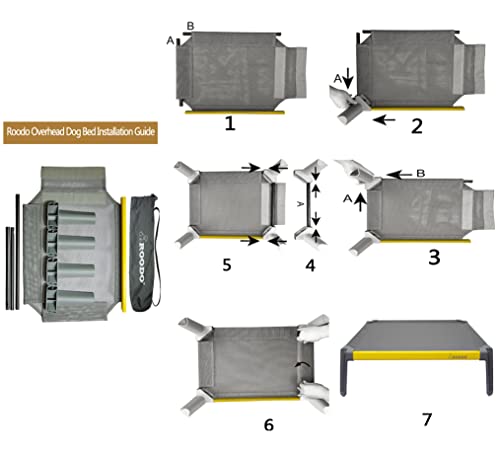 Dog Bed Elevated Dog Bed Dog Cot Raised Dog Bed Cooling Indoor/Outdoor Mesh Dog Bed Cat Bed Washable Pet Bed Dog Training Platform Small #TOP2