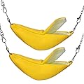 Hamster Swing Hanging House Hammock for Small Young Rodent Pet Bed or Sleeping Nest (Banana)