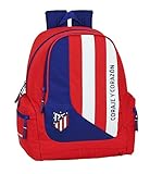 Producto con licencia oficial Safta 612045662 Mochila Grande Adaptable a Carro, niño Atlético de Madrid, Rojo, Blanco, Azul