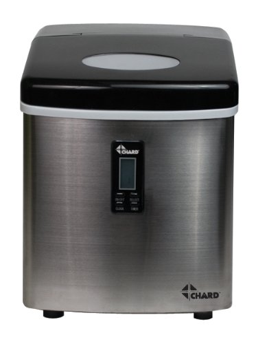 Fabricadora de hielo Chard IM-12SS acero inoxidable 26 lbs miniatura 2