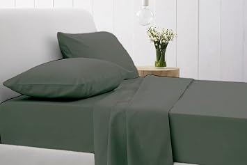 California King 4-Piece Egyptian Cotton Sheet Set, Dark Gray