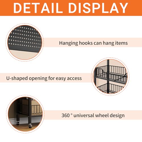 MINGJAY Espositore per Snack,Scaffale per Snack in Metallo,Scaffale Multiuso in Metallo,Espositore per Snack da Supermercato 5 Ripiani,Espositore per Caramelle,per CASA,Soggiorno e Cucina – vue 4