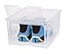 IRIS Easy Access Men's Shoe Box, 4 Pack, Clear