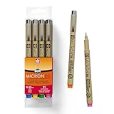 Sakura 50075 16-Piece Pigma Micron 05 Assorted Colors Cube Collection Ink Pen Set