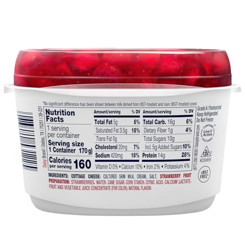 Daisy Brand Strawberry Single 4% Cottage Cheese thumb #3