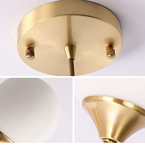 Lámpara Colgante Nórdica elegante con base de latón H65 8