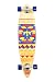 Quest Tribes Pin Kick Tail Longboard Skateboard, 40-Inch