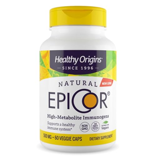 Healthy Origins EpiCor 500 mg (Immune Support, Non-GMO, Gluten Free), 150 Veggie Capsules