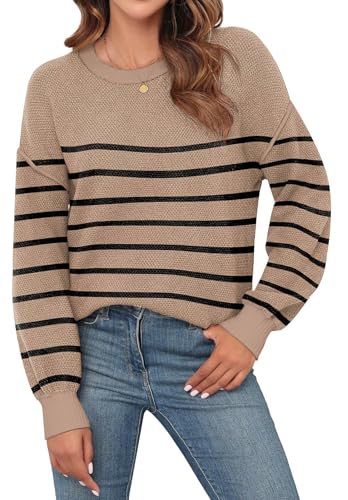 Image of WEACZZY Sweater Khaki Striped