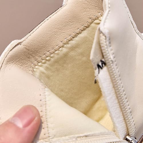 Girls Lightweight Buckle Side Zipper Combat Ankle Boots for Little Big Kid 2025 Fall Winter Fashion3