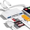 5-in-1 Speicherkartenleser, USB OTG Adapter & SD Kartenleser für iPhone/iPad, USB C und USB A Geräte mit Micro SD & SD Kartensteckplätzen, unterstützt SD/Micro SD/SDHC/SDXC/MMC