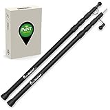 Telescoping Tarp Poles Set of 2 – Adjustable Aluminum Rods for Tents and Tarps –Tarp Pole Light,...