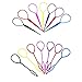 WJood 14 Pieces Plastic Magic Topsy Hair Braid Accessories Ponytail Maker Clip Tool Hair Styling Accessories,7 Colors, Totally 7 Pairs