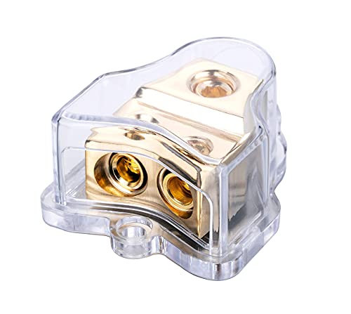 Ardor Power Distribution Block, Premium 1×(1/0Awg Or 4Awg) In And 2×(4Awg Or 8 Awg) Out 2 Way Amp Installation Kit Battery Terminal Distribution Blocks For Car Audio Splitter (Ar1155-2S) #TOP25