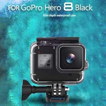 HIFFIN GoPro Underwater Housing Waterproof Case Diving Protective Shell Accessories Cover with Bracket for GoPro Hero 8 Black Action Camera
