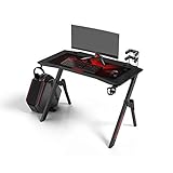 BESTÄNDIGE TISCHPLATTE in attraktiver Form mit Schutzschicht aus Carbonfasern und ergonomisch geneigten Vorderkante. Robuster Rahmen aus hochwertigem Stahl mit speziellen Verstärkungen. Masse des Tisches: 110CM*59CM*75CM.