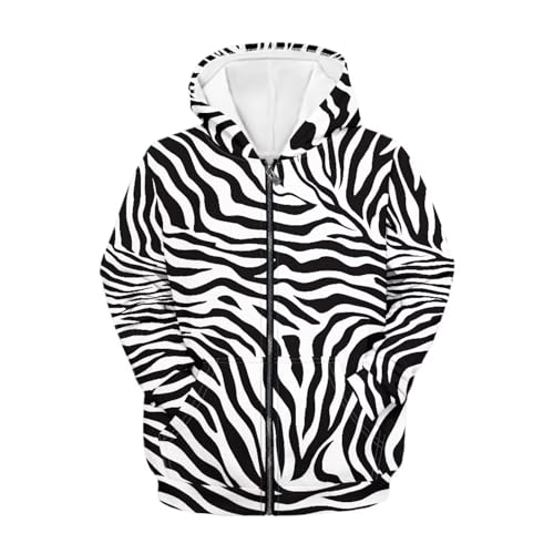 Boys Zipper Hooded Sweatshirt Casual Loose Long Sleeve Sport School Coat with Jacket Age 6-16