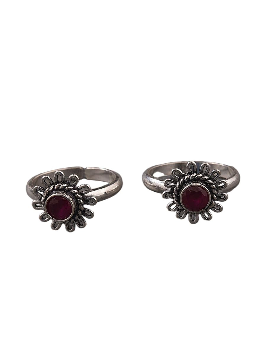 jaypore Women's Adjustable Bichiya | Silver Finish Toe Ring | Lightweight Open Design | Single Piece Decorative Foot Jewelry | Stylish Accessory for Functions & Celebrations-picture-18