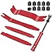 Price comparison product image Wetado Auto Trim Removal Tool Kit, 15 Pcs Plastic Pry Tools & Car Fastener Rivet Clips Remover No-Scratch Automotive Panel Door Trim Removal Set for Vehicle Dash Audio Door Panel Window Molding Red