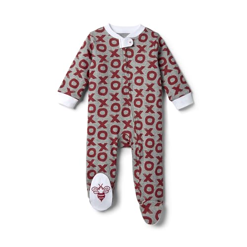 Image of Burt's Bees Baby Boys Footed Pajamas, Sleep and Play Loose Fit, 100% Organic Cotton Soft One-piece PJs, Sizes NB to 6-9 Months