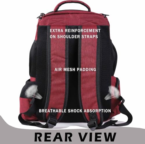 image for CapsLock Disc Golf Bag, Disc Golf Backpack with 26+ Disc Capacity, Dur