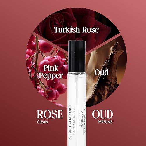 Image of Secret Alchemist Clean Perfume Duo Discovery Set - 10ml x 2 Long Lasting Unisex EDP Gift Set for Women & Men | Floral & Fresh | High Concentration, Travel Size, Day Wear (Rose Oud, Bergamot Nostalgia)