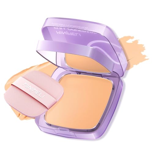 MINIMELI Always-on Full Coverage Creamy Foundation Waterproof & Long Lasting BB Cushion with SPF 30 Foundation Makeup Buildable Formula - Blurring Smoothing & Nourishing (#03 Natural)