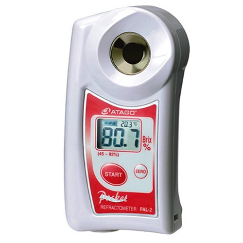 Atago 3820 PAL-2 High Range Digital Hand-Held Pocket Refractometer, Brix 45.0 to 93.0%
