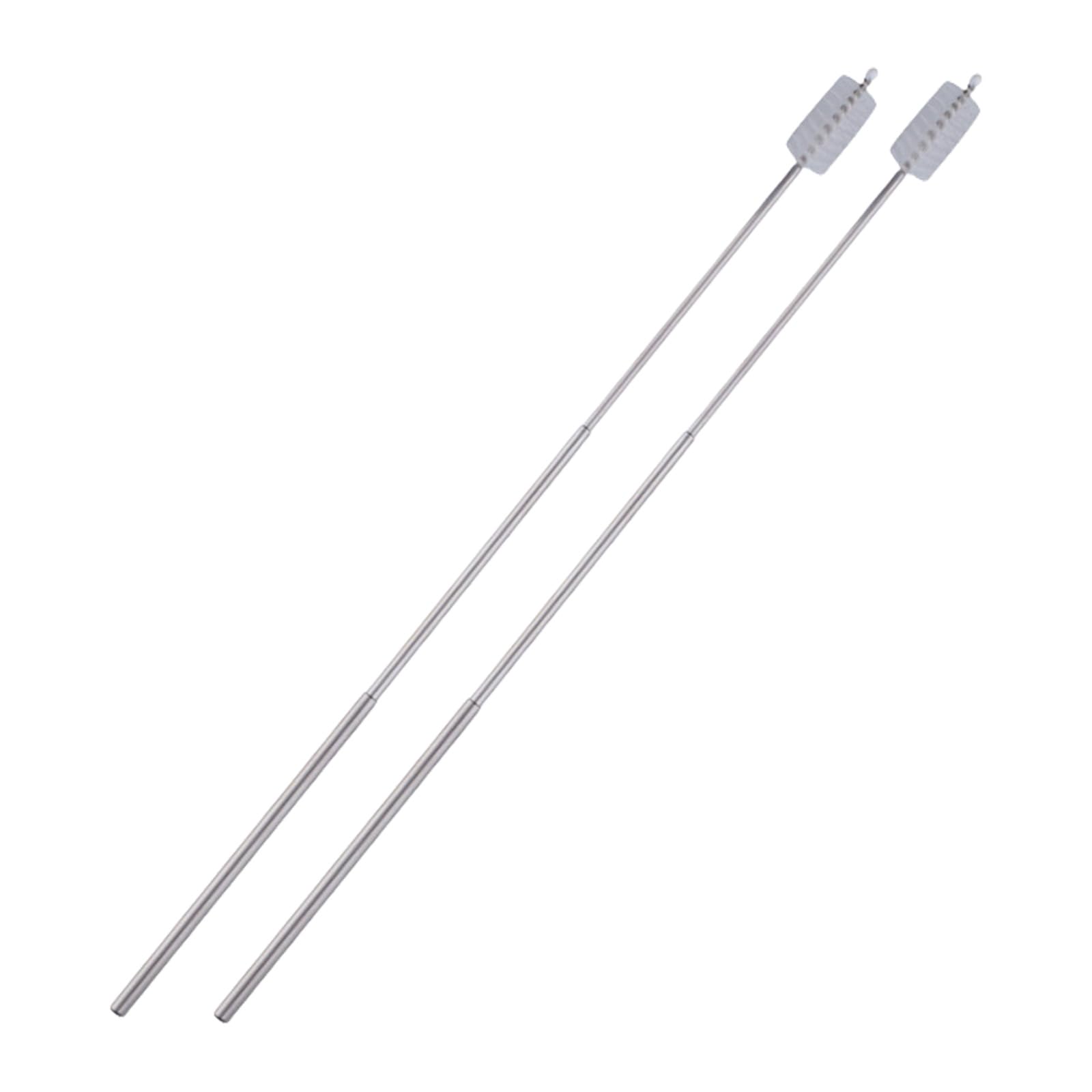 PURPLELILY Multipurpose Stainless Steel Retractable Straw Cleaning Brush for Home Cafes Restaurant Drinkware Accessories Stainless Steel Retractable Straw Brush