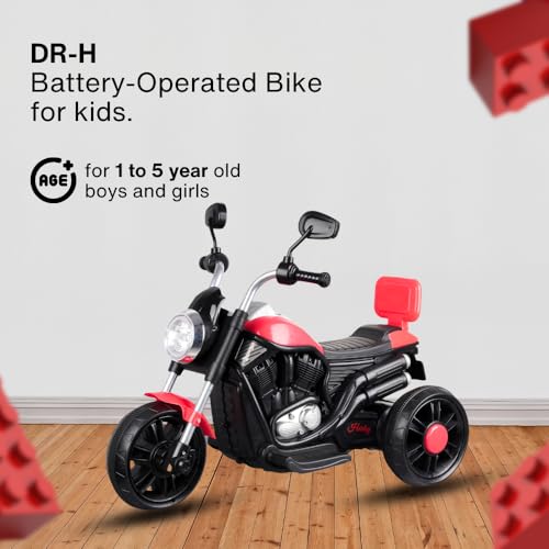 Image of Delhi Retailer Supper Battery Operated Bike for Kids Electric Ride On Toy with Light & Music Rechargeable Battery Bike for Kids to Drive 2 to 7 Years.Battery.