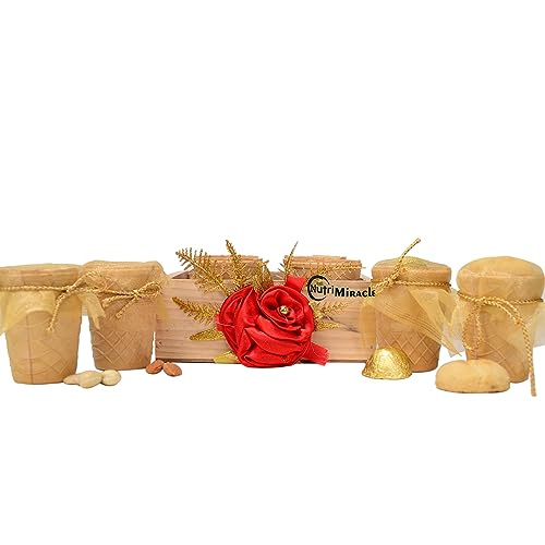 Image of NUTRI MIRACLE Diwali Nuts Chocolate Dry Fruits Edible Cups | Assorted Gourmet Eco Friendly Gift