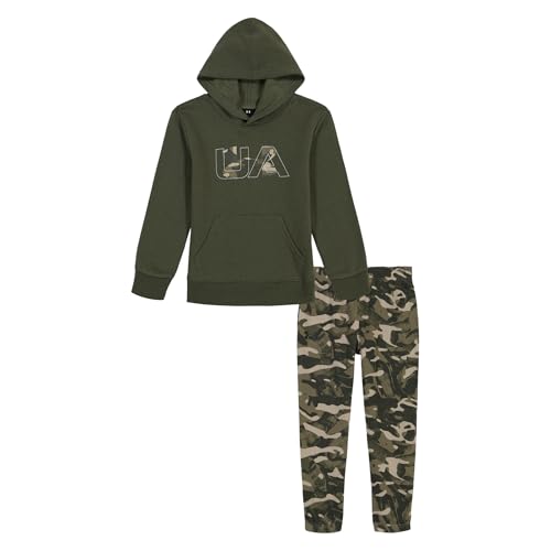 Image of Under Armour Boys' 2-piece Hoodie Set, Pullover Sweatshirt and Fleece Pants
