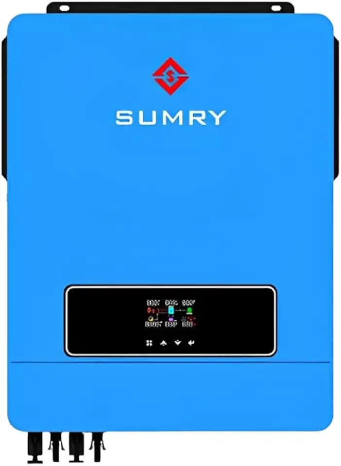 Inversor Solar Híbrido 48V para AC 220/230/240V 10200W Controlador de Carga MPPT 160A Inversor Solar Onda Senoidal pura e LCD Display para Fora da Grid ou Dentro da Rede