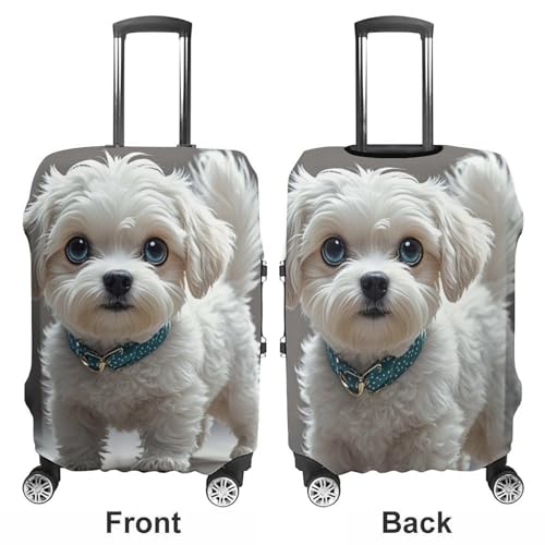 Travel Luggage Cover Suitcase Protector Cute Dog Elastic Washable Suitcase Cover Anti-scratch Spandex Baggage Covers Fits 18-32 Inch Luggage3